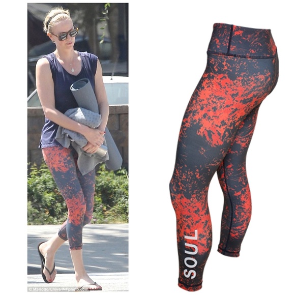 lululemon athletica Pants - SoulCycle Paint Splatter hirise Leggings